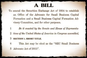 Advocate for Small Business Bill