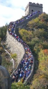 Great Wall of China Crowd