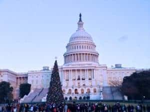 Christmas in Washington DC Capitol