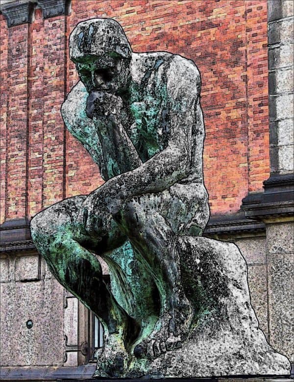 The Thinker Rodin Art