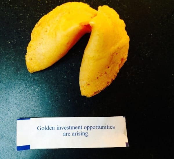 Fortune Cookie Golden Investments Ahead Future