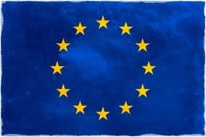 Battered EU Flag Europe Brexit