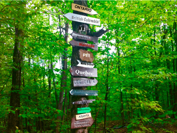 Canada Sign Post Provinces Cottage Life