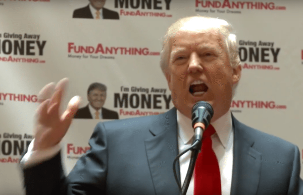 Donald Trump FundAnything launch