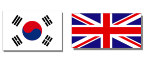 UK Korea Flags