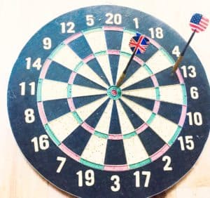 Bulls Eye Sketch Target Darts UK US