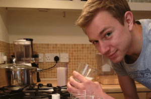 Charlie Thuillier testing Ice Cream