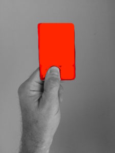 Red Card Penalty Fine Infraction