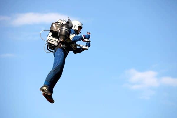 Jet packs in flight and fiction