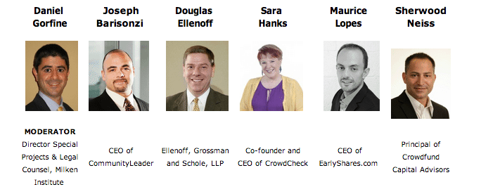 Harvard Business School Panel on Crowdfunding