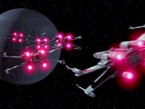 Alliance X Wing Squadron battling the Death Star on Kickstarter