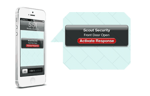 Scout Alarm on iPhone