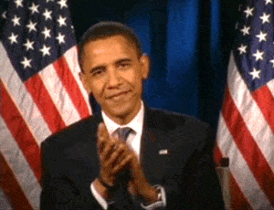 Barack Obama clapping for Crowdit