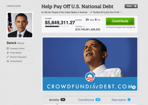 Crowdfund The Debt on Crowdtilt