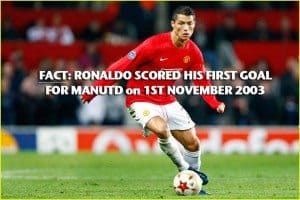 Ronaldo Scores first Goal