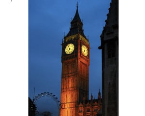 Big Ben at Night United Kingdom (Wikipedia)