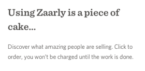 Using Zaarly is a Piece of Cake