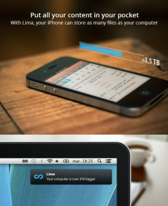 With Lima your iPhone Can Store as Many Files as your Computer