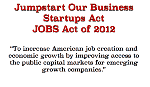 Jobs Act 2012 statement red