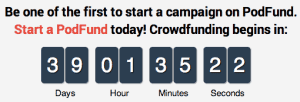 Podfund countdown