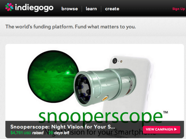 Snooperscope on Indiegogo