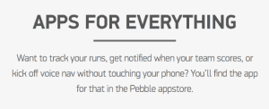 Apps for everything by Pebble