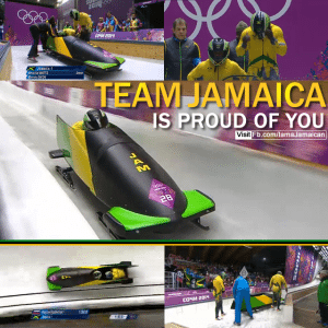 Jamaican Bobsled Team at Sochi