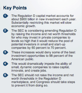 Key Points Regulation D Accredited Investors David Burton