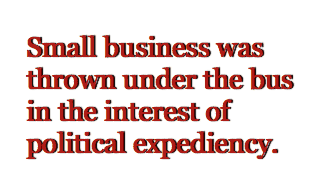 Small Business Was Thrown Under the Bus