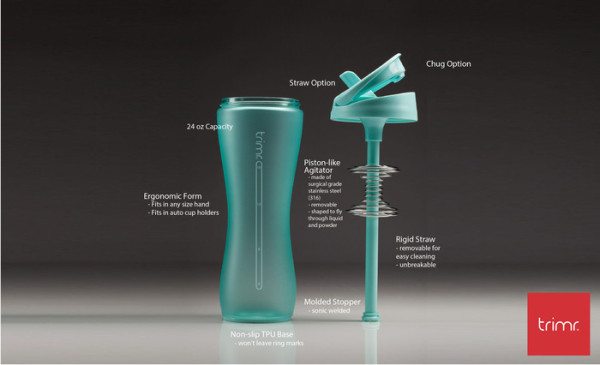 TRIMR Shaker and Water Bottle