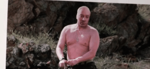 Jimmy Fallon as Putin Shirtless