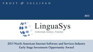 LinguaSys Frost and Sullivan