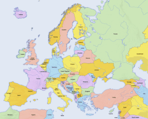 Map of Europe