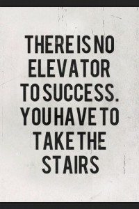 Pozible There is no Elevator to Success