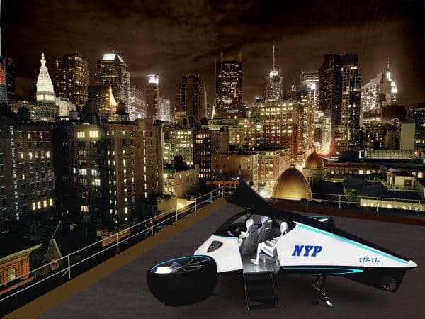 Skylys Flying Police Car