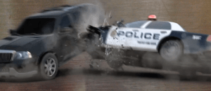 Car Crash Police Car Wreck