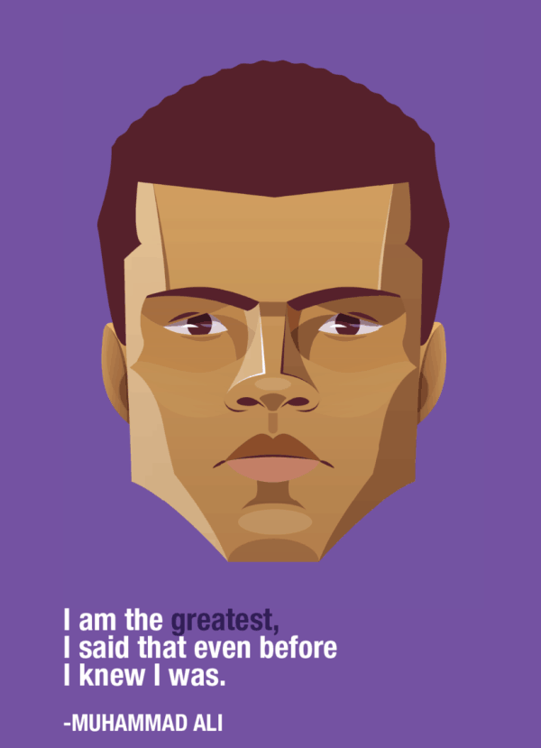 Muhammad Ali Wise Words Card
