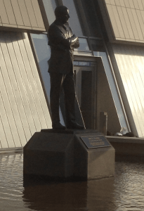 UCLA Campus Flooded Statue