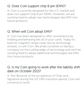 COIN EMV Questions