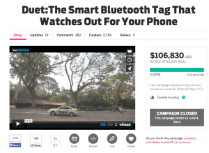 Duet Crowdfunding Page on Indiegogo