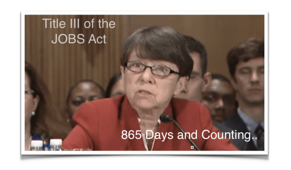 Mary Jo White 865 days and Counting