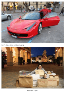 Steve Tan Ferrari and Shopping