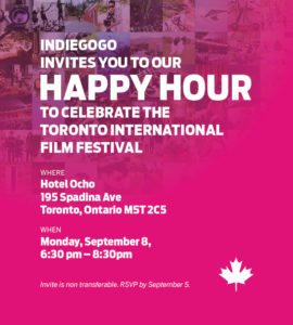 TIFF Indiegogo Happy Hour