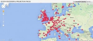 The Crowdfunding Centre Project Map