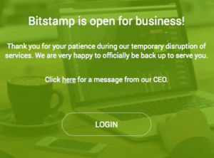 Bitstamp back online