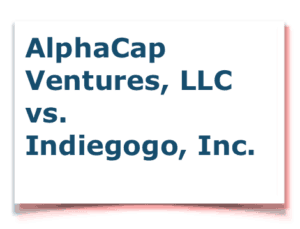 Indiegogo AlphaCap Ventures