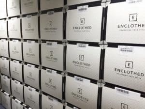 Enclothed boxes