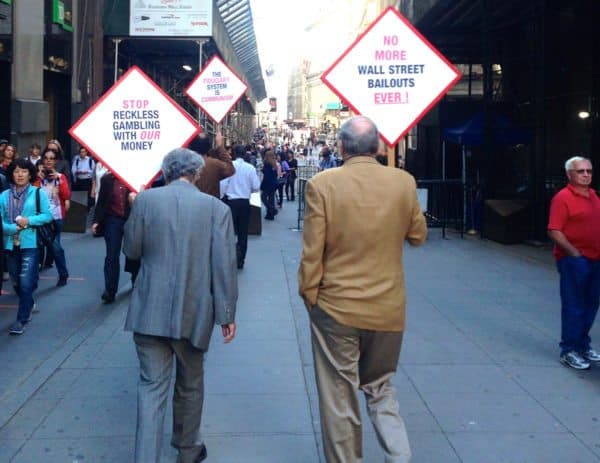 Wall Street Fraud Protest