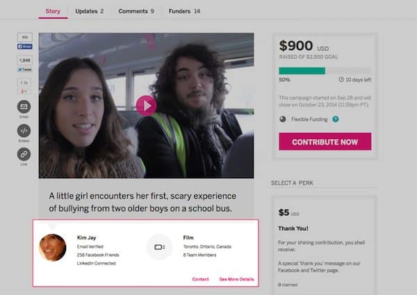 Indiegogo Unveils New Campaigner Profile Card Features That Share ...