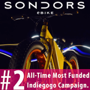 Sondors eBike Most Funded Indiegogo